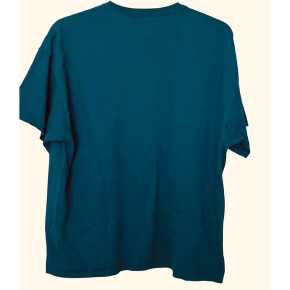 FRUIT OF THE LOOM SHORT SLV HEAVYWEIGHT T-SHIRT, MENS-2XL-DARK TEAL BLUE, POCKET - Picture 5 of 9
